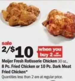 Meijer Meijer Fresh Rotisserie Chicken 30 oz offer