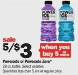 Meijer Powerade Zero 28 oz offer