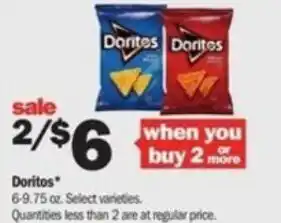 Meijer Doritos 6-9.75 oz offer