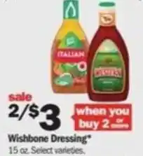 Meijer Wishbone Dressing 15 oz offer