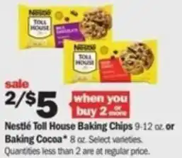Meijer Nestlè Toll House Banking Chips 9-12 oz offer