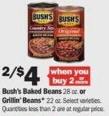 Meijer Bush's Baked Beans 28 oz offer