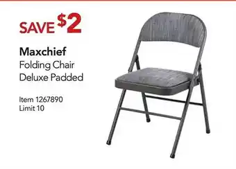 Costco Maxchief folding chair offer
