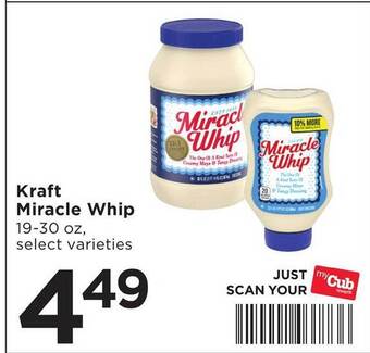 Cub Foods Kraft miracle whip offer