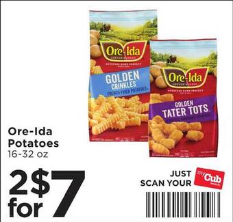 Cub Foods Ore-ida potatoes offer