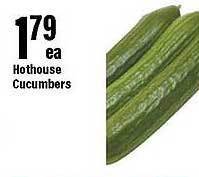 Hothouse cucumbers