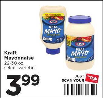 Cub Foods Kraft mayonnaise offer