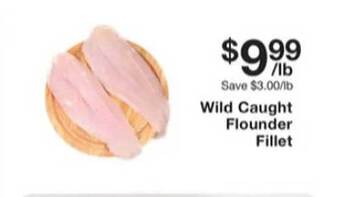 Fairway Store Market Wild caught flounder fillet offer