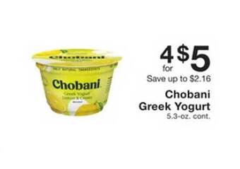 Fairway Store Market Chobani greek yogurt offer