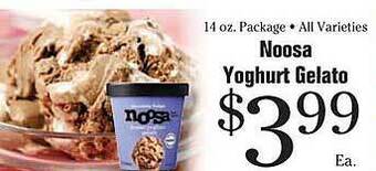 Morton Williams Noosa yoghurt gelato offer