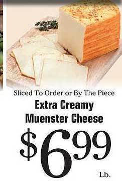 Morton Williams Extra creamy muenster cheese offer