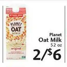 Sunset Foods Planet oat milk offer