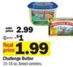 Meijer Challenge Butter 15-16 oz offer