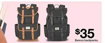 Target Benrus backpacks offer