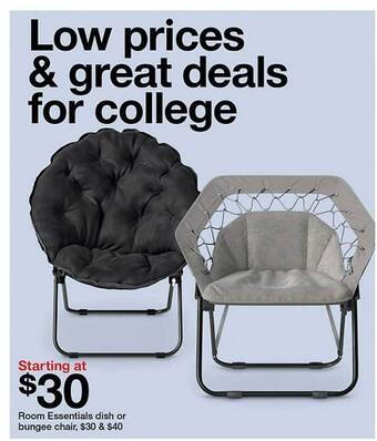 Target Room essentials dish or bungee chair offer