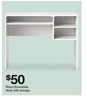 Target Room essentials desk with storage offer