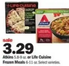 Meijer Life Cuisine Frozen Meals 6-11 oz offer
