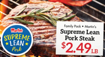Price Chopper Supreme Lean Pork Steak offer