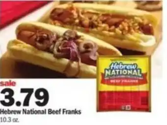 Meijer Hebrew National Beef Franks 10.3 oz offer