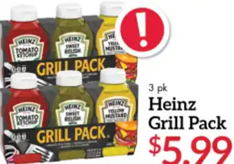 Price Chopper Heinz Grill Pack 3 pk offer