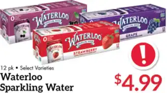 Waterloo Sparkling Water 12 pk