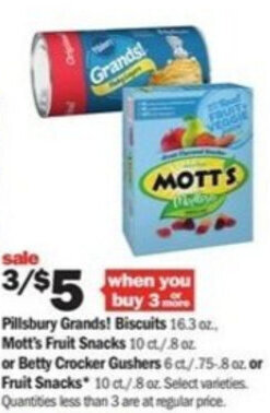Meijer Pillsbury Grands! Biscuits 16.3 oz offer