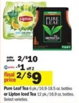 Meijer Pure Leaf Tea offer