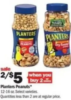 Meijer Planters Peanut 12-16 oz offer