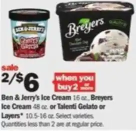 Meijer Ben&Jerry's Ice Cream 16 oz offer