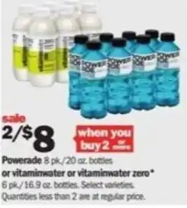 Meijer Powerade, Vitaminwater Zero offer