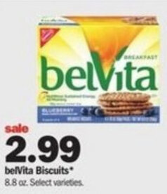 Meijer BelVita Biscuits 8.8 oz offer