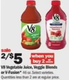 Meijer V8 Vegetablr Juice, Veggie Blends offer