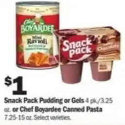 Meijer Snack Pack Pudding or Gels offer