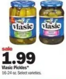Meijer Vlasic Pickles 16-24 oz offer