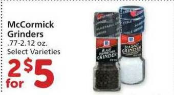 Albertsons Mccormick Grinders offer