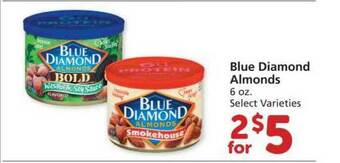 Albertsons Blue Diamond Almonds offer