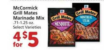 Albertsons Mccormick Grill Mates Marinade Mix offer