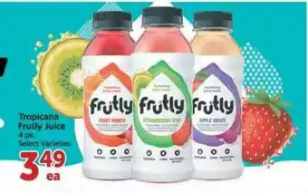 Albertsons Tropicana Fruitly Juice offer
