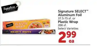 Albertsons Signature Select Aluminum Foil, Plastic Wrap offer