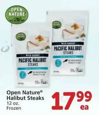 Albertsons Open Nature Halibut Steaks offer