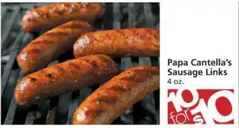 Albertsons Papa Cantella's Sausage Links offer