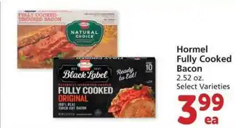 Albertsons Hormel Fully Cooked Bacon offer