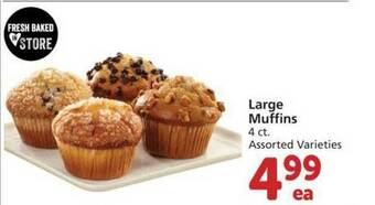 Albertsons Large Muffins offer