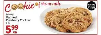 Albertsons Oatmeal Cranberry Cookies offer