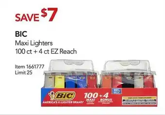 Costco Bic maxi lighters offer