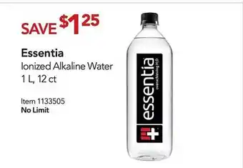 Costco Essentia lonized alkaline water offer