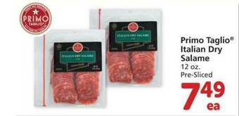 Albertsons Primo Taglio Italian Dry Salame offer