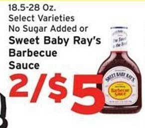 Hannaford Sweet baby ray's barbecue sauce offer