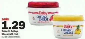 Meijer Daisy Cottage Cheese With Fruit 5.3 oz offer