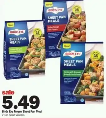 Meijer Birds Eye Frozen Sheet Pan Meal 21 oz offer